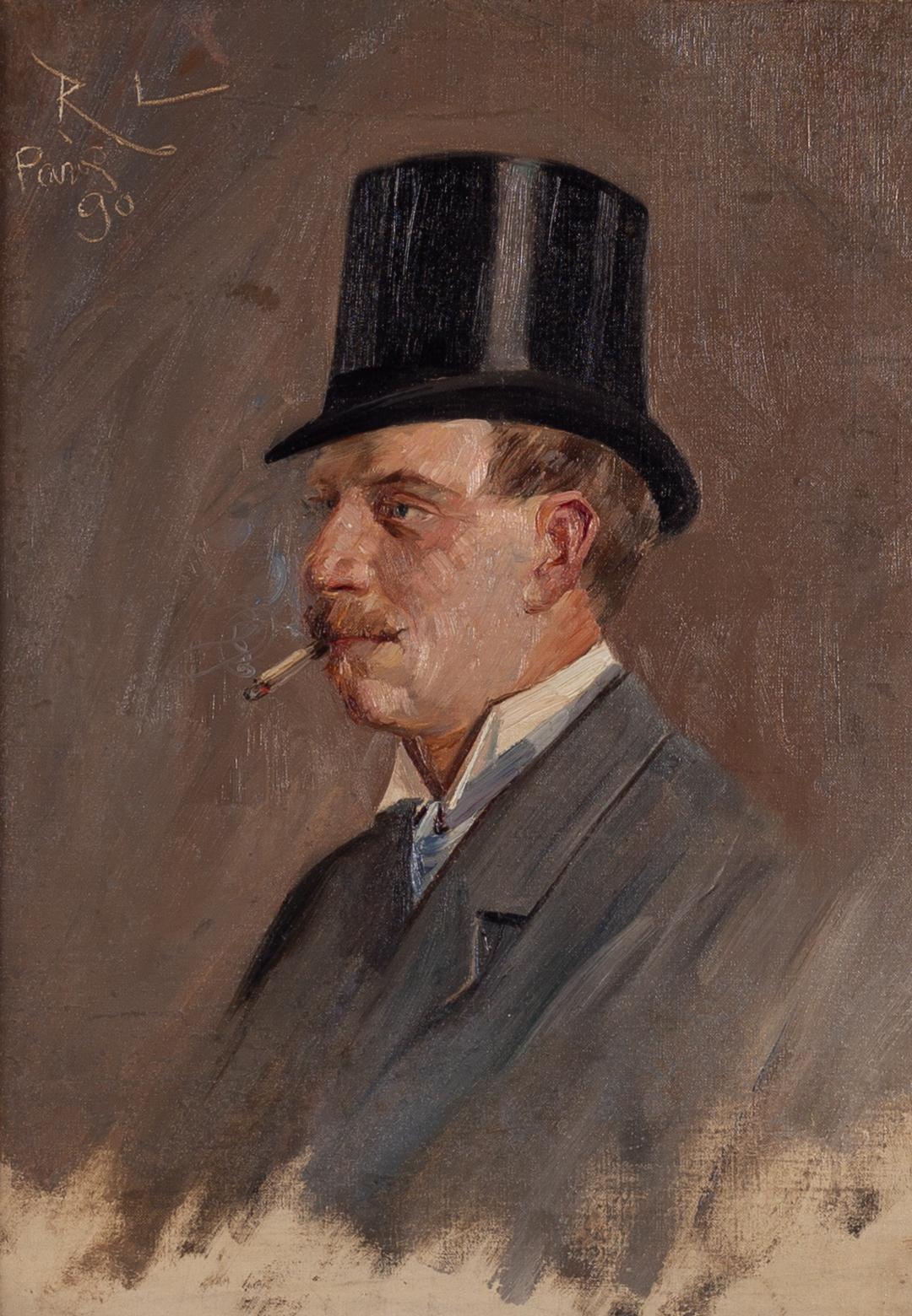 Robert Lundberg, Porträtt av Wilhelm Angeldorff, Paris 1890.