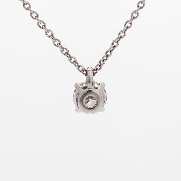 De Beers, halsband, platina med briljantslipad diamant.