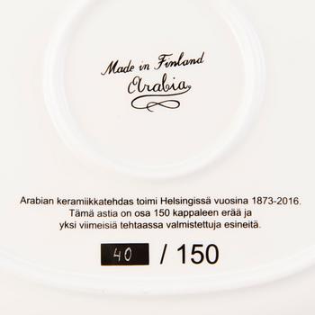 VATI, Arabia keramiikkatehtaan muistolautanen, numeroitu 40/150.