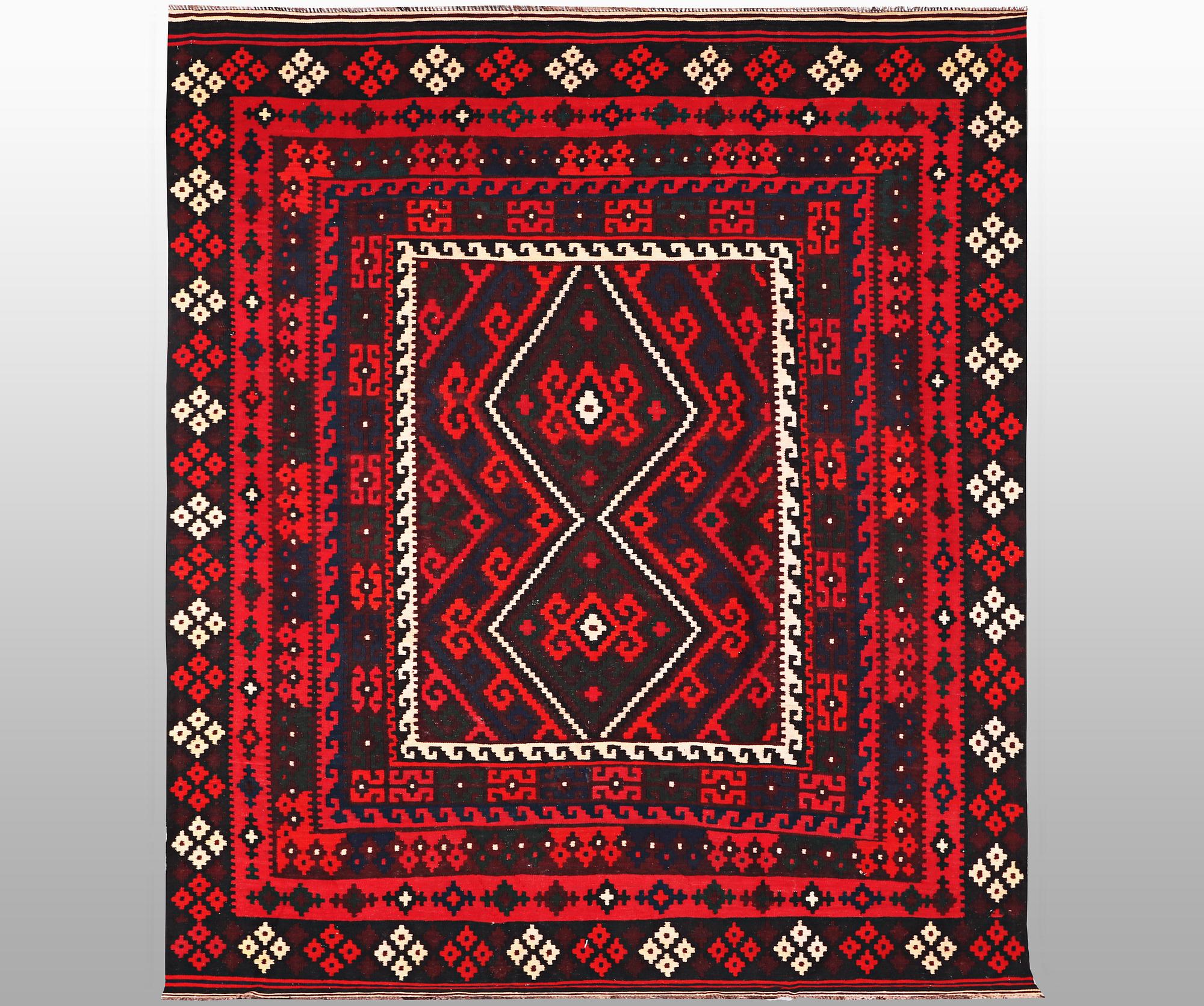 A carpet, Kilim, ca 287 x 255 cm.