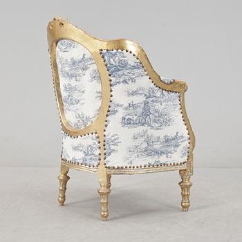 FÅTÖLJ, Louis XVI-stil, 1900-talets andra hälft.