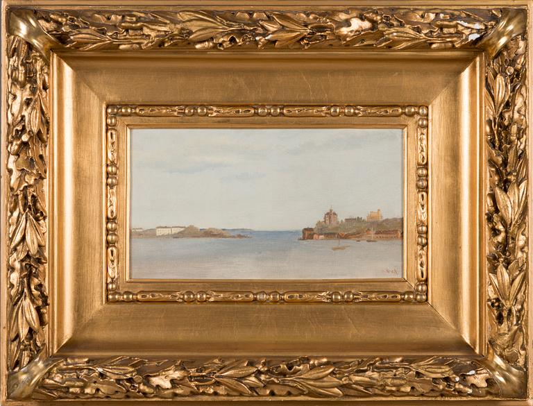 Oscar Kleineh, oil on board, signed.