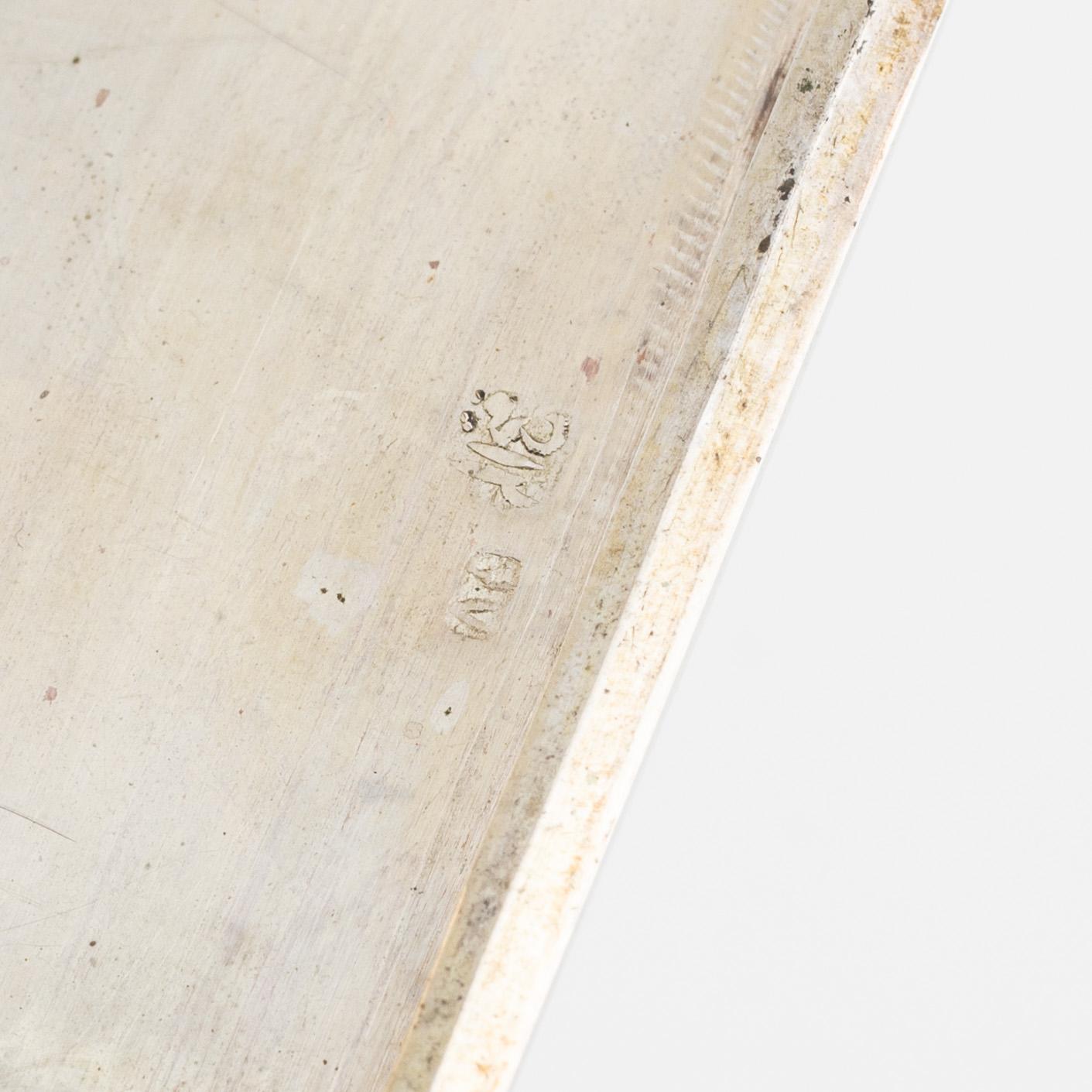 A silver cigarette case, Iran, first half of the 20th Century.