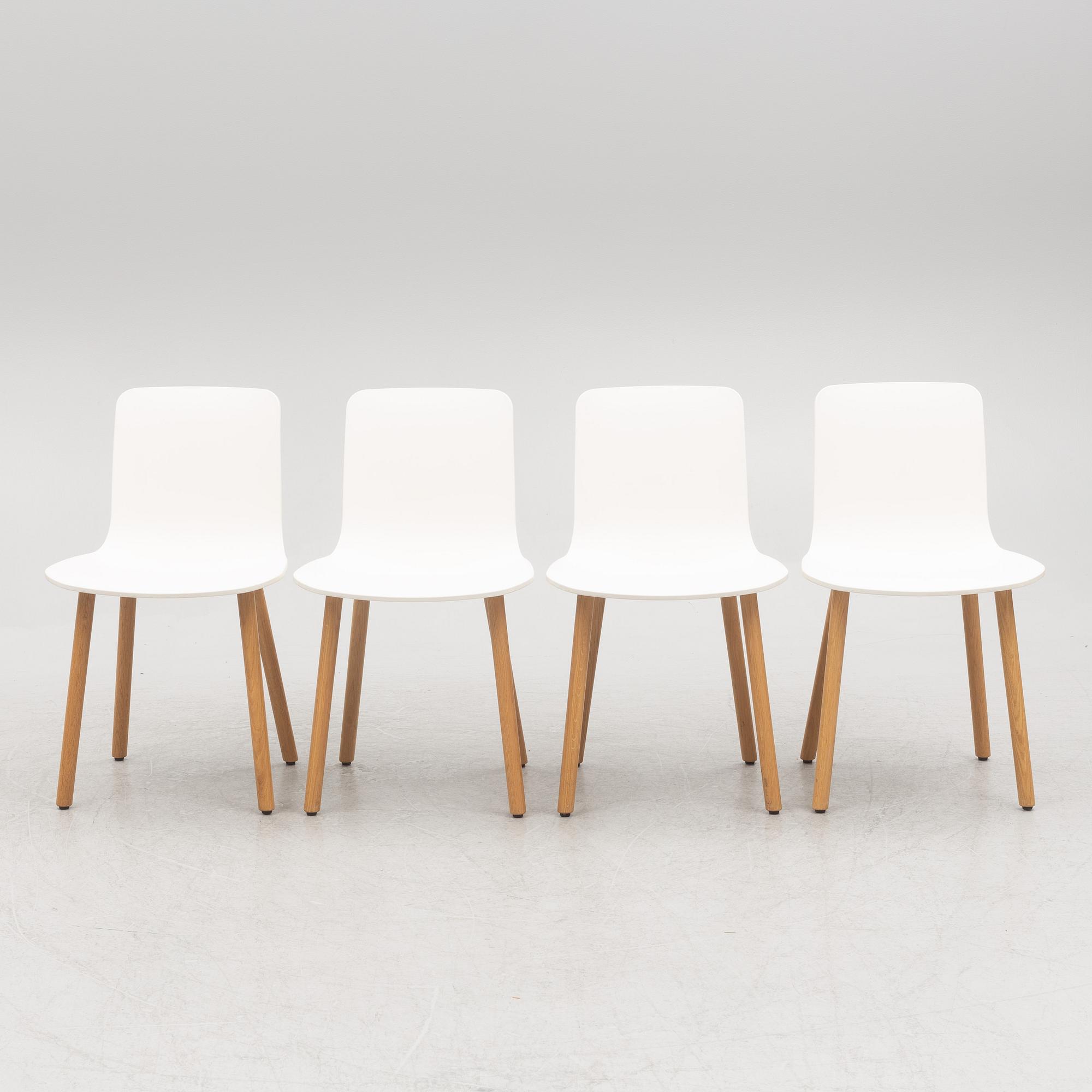 Jasper Morrison, a set of four 'HAL' chairs, Vitra 2015.
