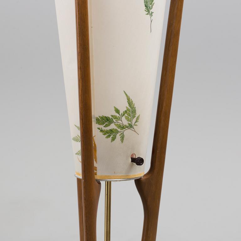 Mid-Century Modern floor lamp by Modeline in walnut.