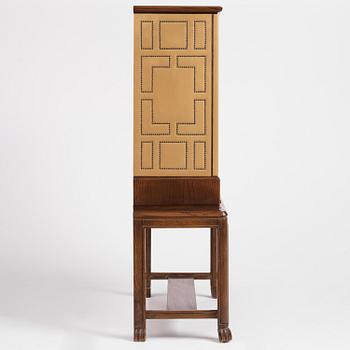 Otto Schulz, a Swedish Modern oak and faux leather bar cabinet, Boet, Gothenburg, 1948.