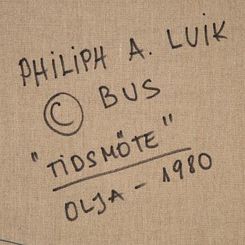Arvo Philiph Luik, oil on canvas, signed. Signed and dated 1980 verso.