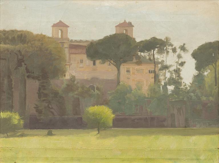 Emil Österman, "Landskap" - Villa Medici in Rome.