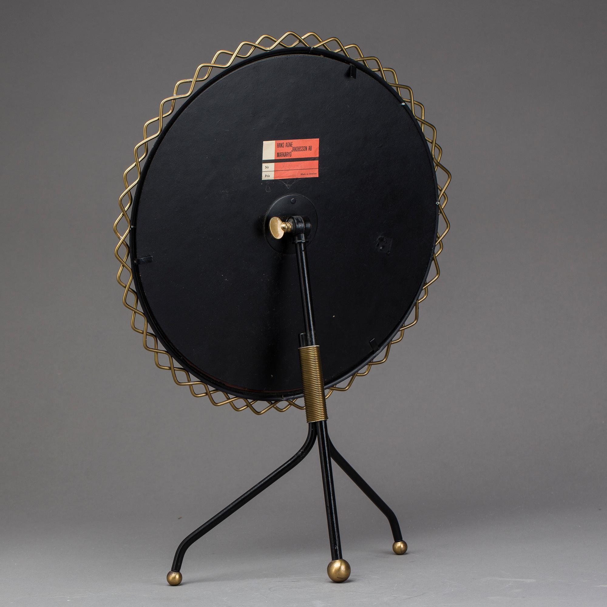 HANS-AGNE JAKOBSSON, A HANS-AGNE JAKOBSSON TABLE MIRROR MARKARYD.