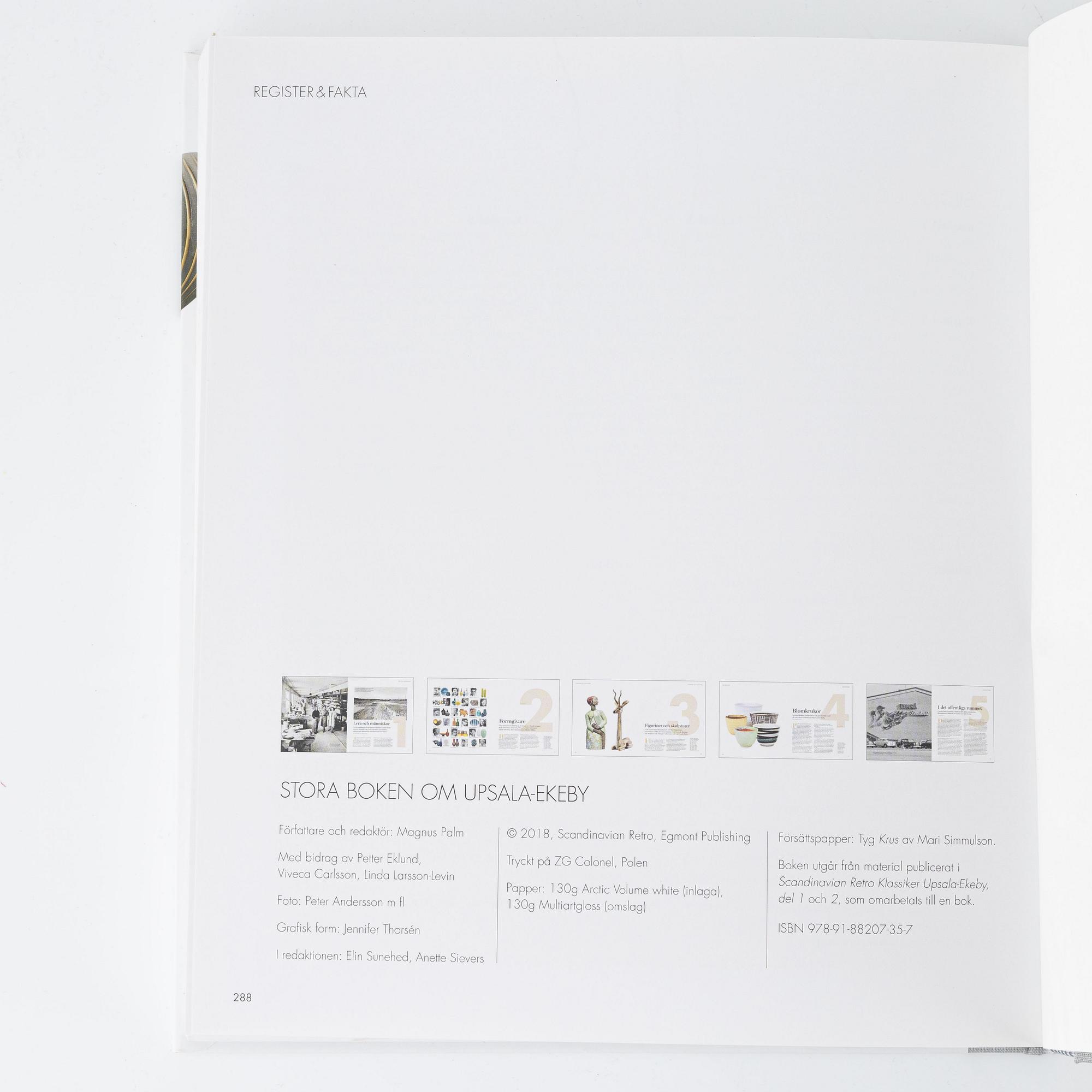 Böcker om svensk keramik. 19 st..