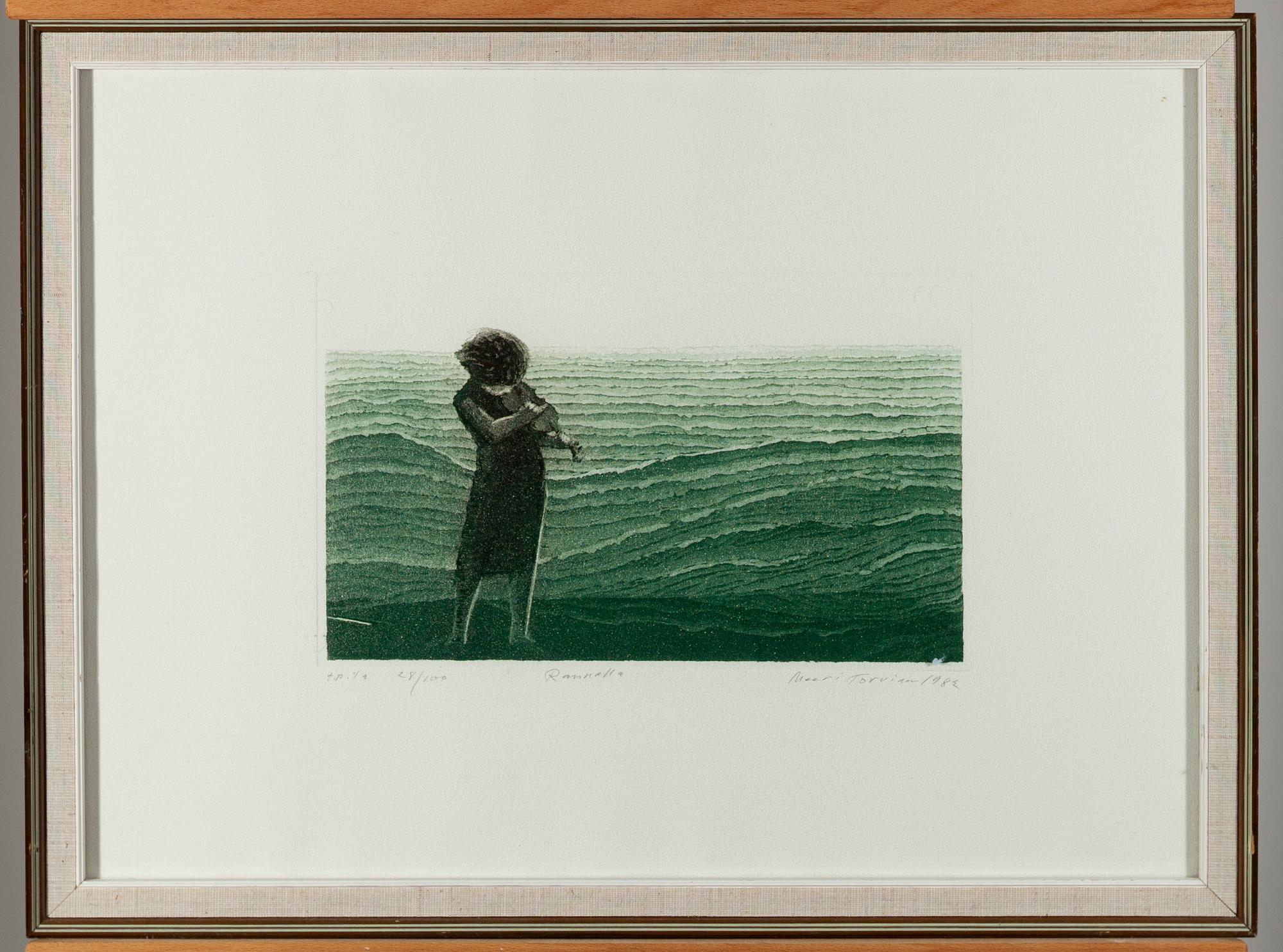 MEERI TORVINEN-ROUVINEN, etsning, signerad och daterad 1982. Numrerad t.p. 1/2.