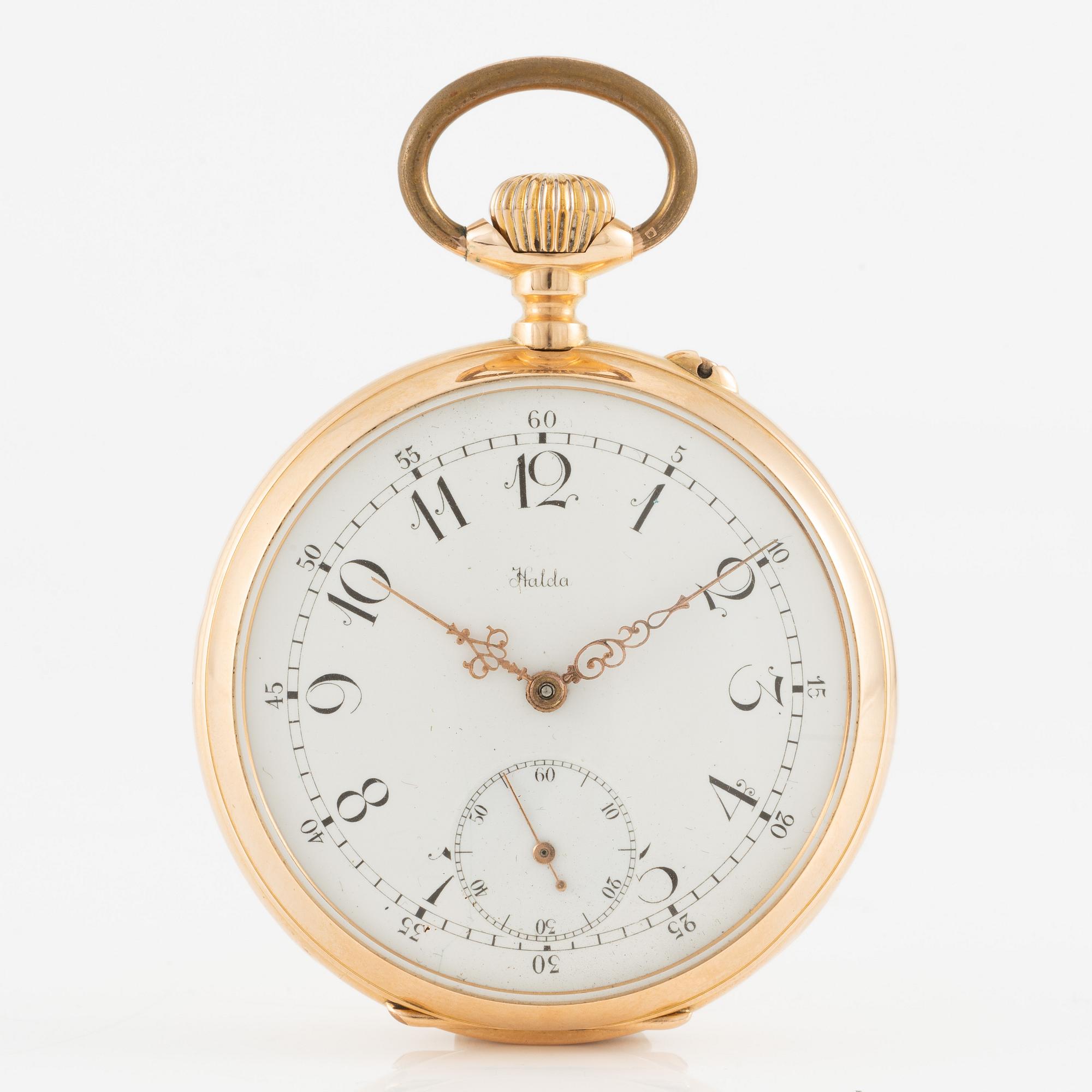 Halda, pocket watch, 50 mm.