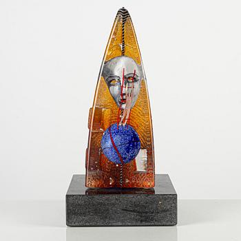 Bertil Vallien, sculpture, glass, Kosta Boda.