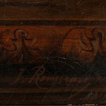 Jean Jacques Rousseau, attributed to, oil on canvas, signed and dated 18?.