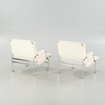 A pair of "Karin" chairs, designed by Bruno Mathsson for Dux, 1980/90s.