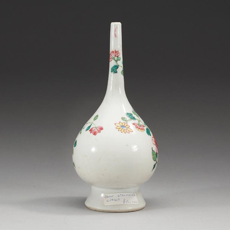 A famille rose water sprinkler, Qing dynasty, Qianlong (1736-95).