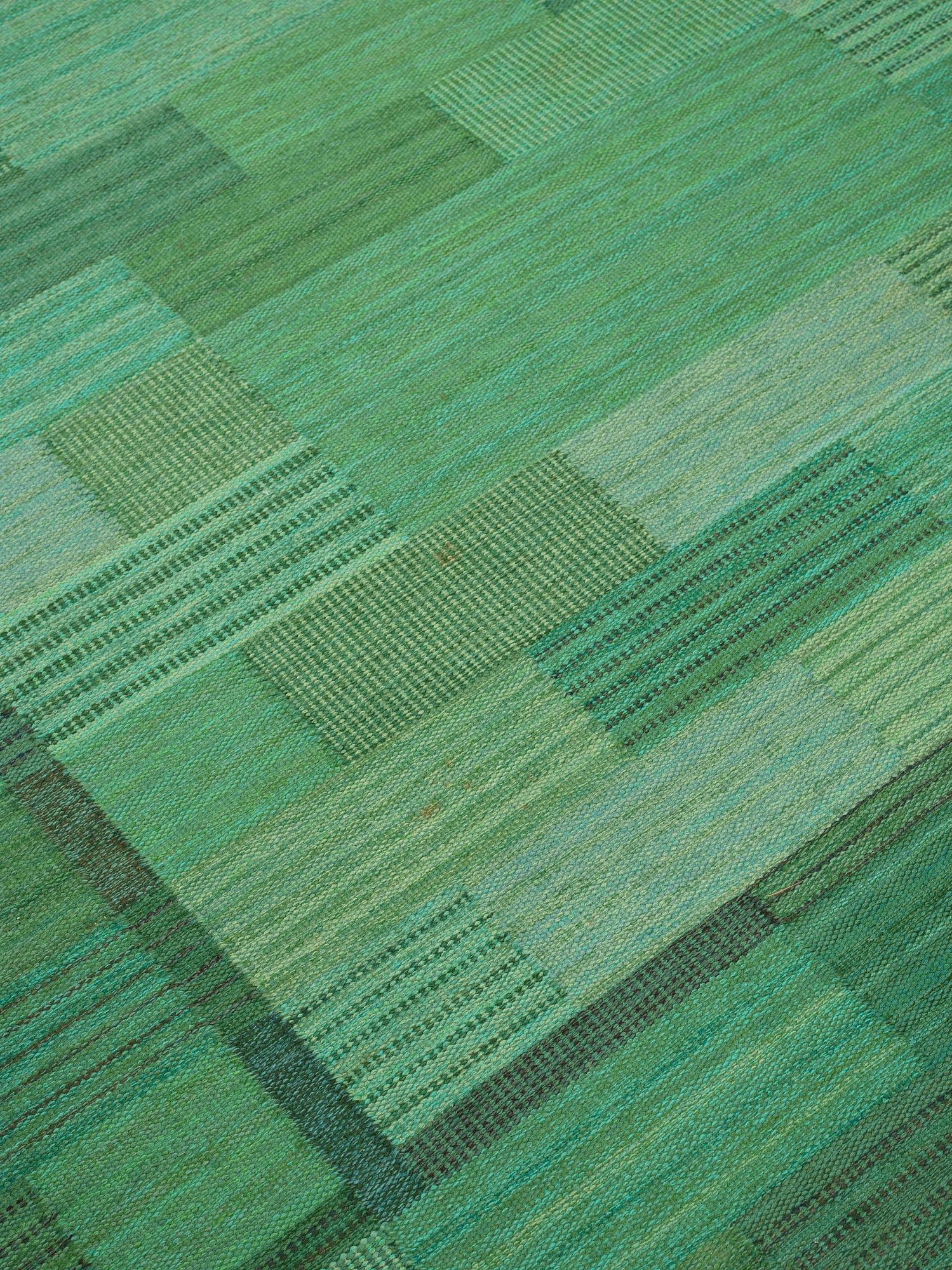 Marianne Richter, MATTA. "Fasad Grön". Rölakan. 273,5 x 236,5 cm. Signerad AB MMF MR.
