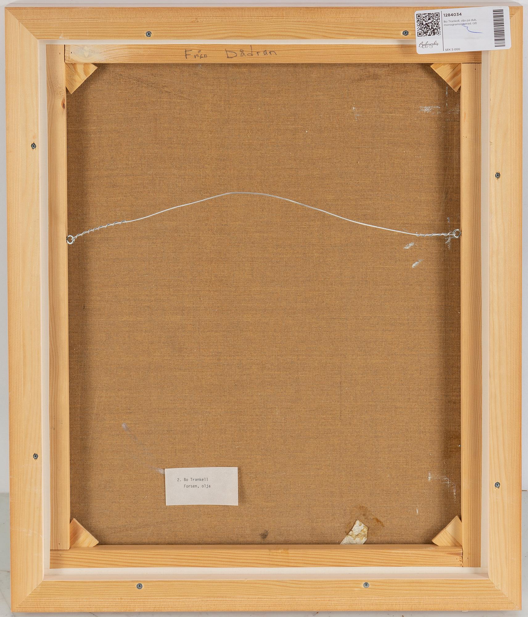 Bo Trankell, oil on canvas, signed.