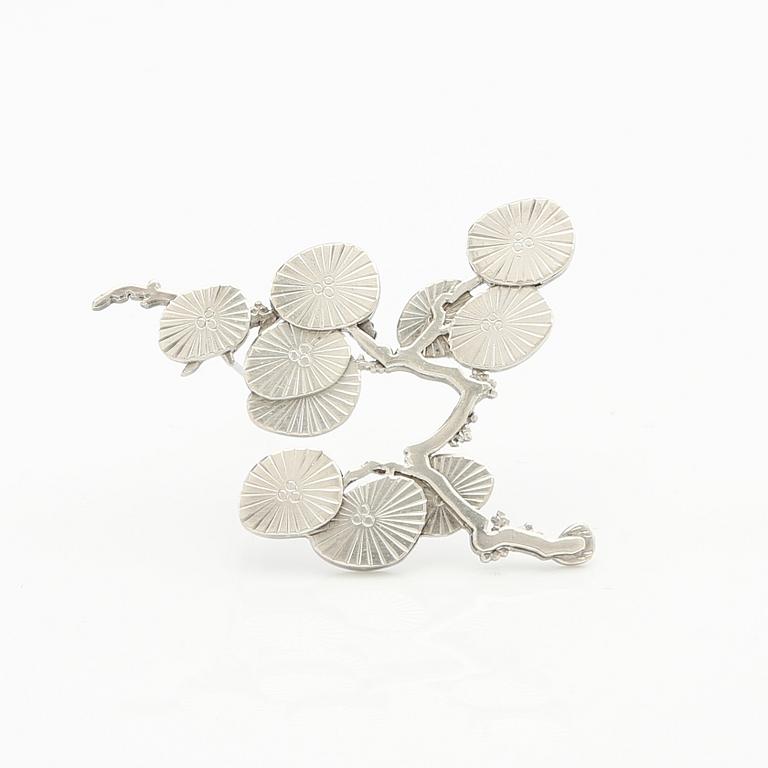 Wiwen Nilsson, brooch in sterling silver, Lund 1960.