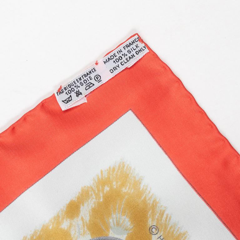 Hermès, scarf, "Casques et Plumets".