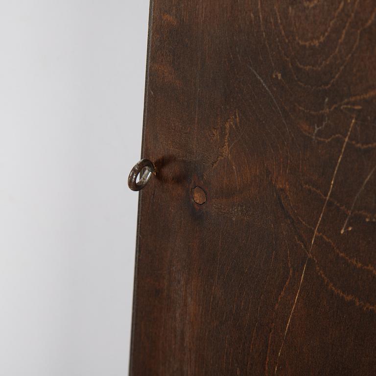 A stained birch mirror, 1930's.