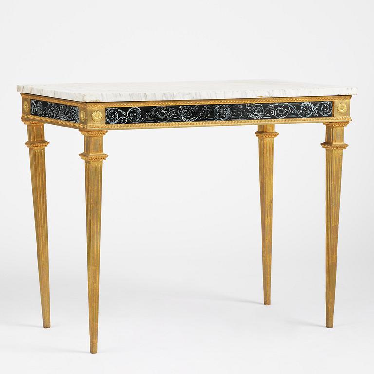 Konsolbord, Stockholmsarbete, omkring år 1800, Sengustavianskt.