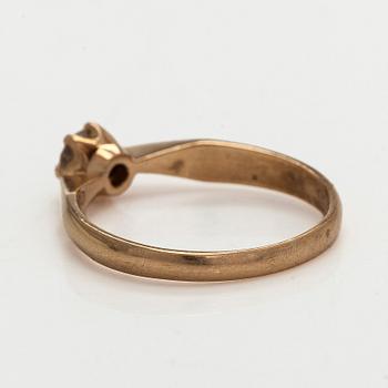 Ring, brilliant cut diamond 0.29 ct, 14K gold, 1992.