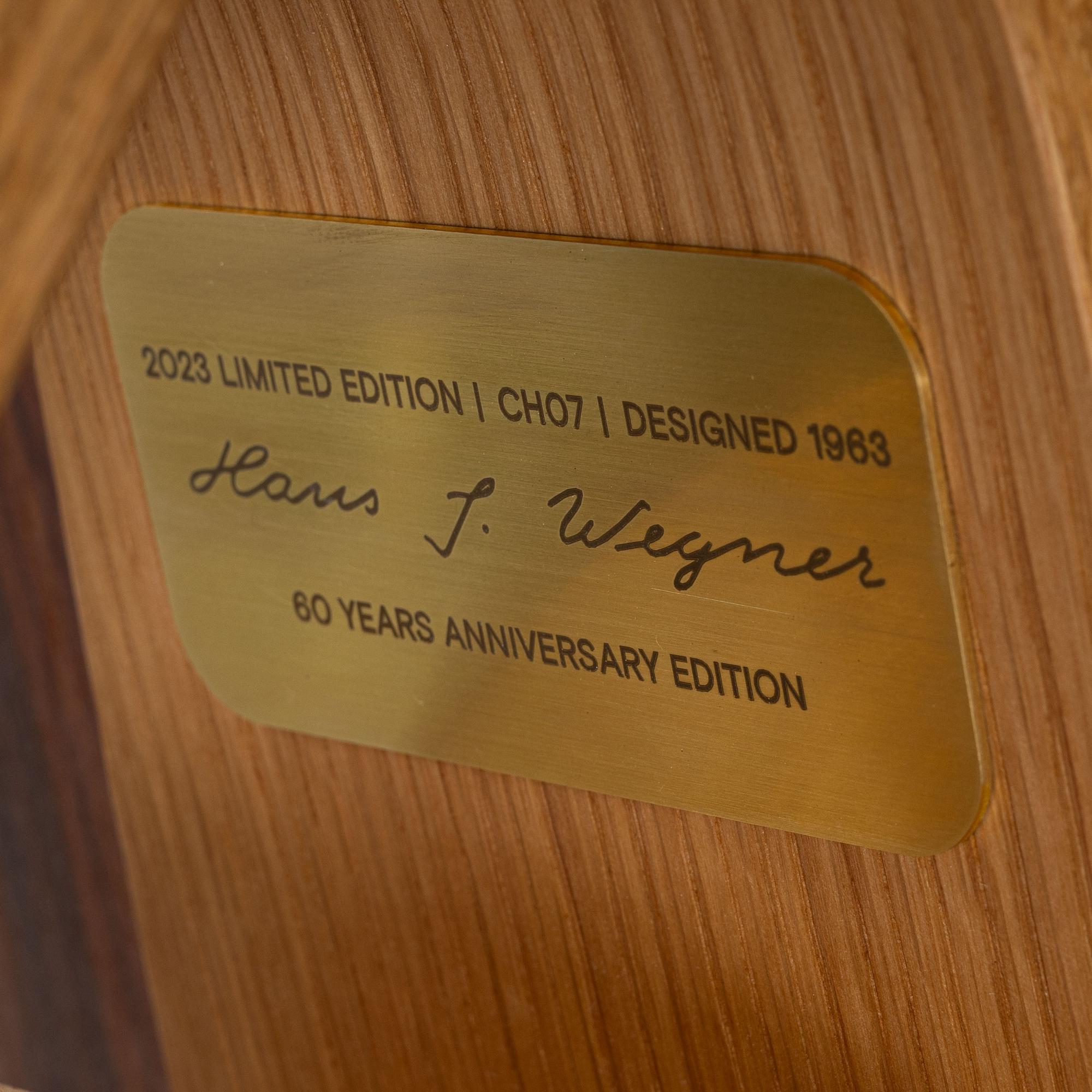 Hans J. Wegner, a model CH07 armchair, "Shell Chair" anniversary edition, Carl Hansen & Søn,  2023.