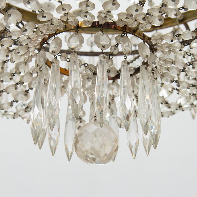 An Empire style chandelier, first half of the 20th century.