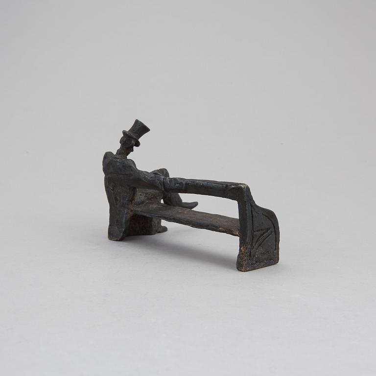 KG BEJEMARK, skulptur, "Nils Ferlin", signerad.