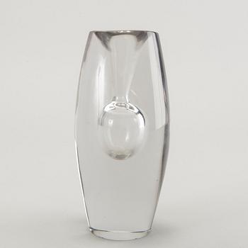 Tapio Wirkkala, a signed glass vase Iittala 55.