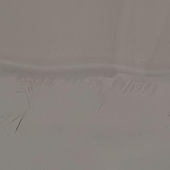 Alvar Aalto, taidelasi, "Aallon kukka", neljä osaa, signeerattu Alvar Aalto 84/1983.