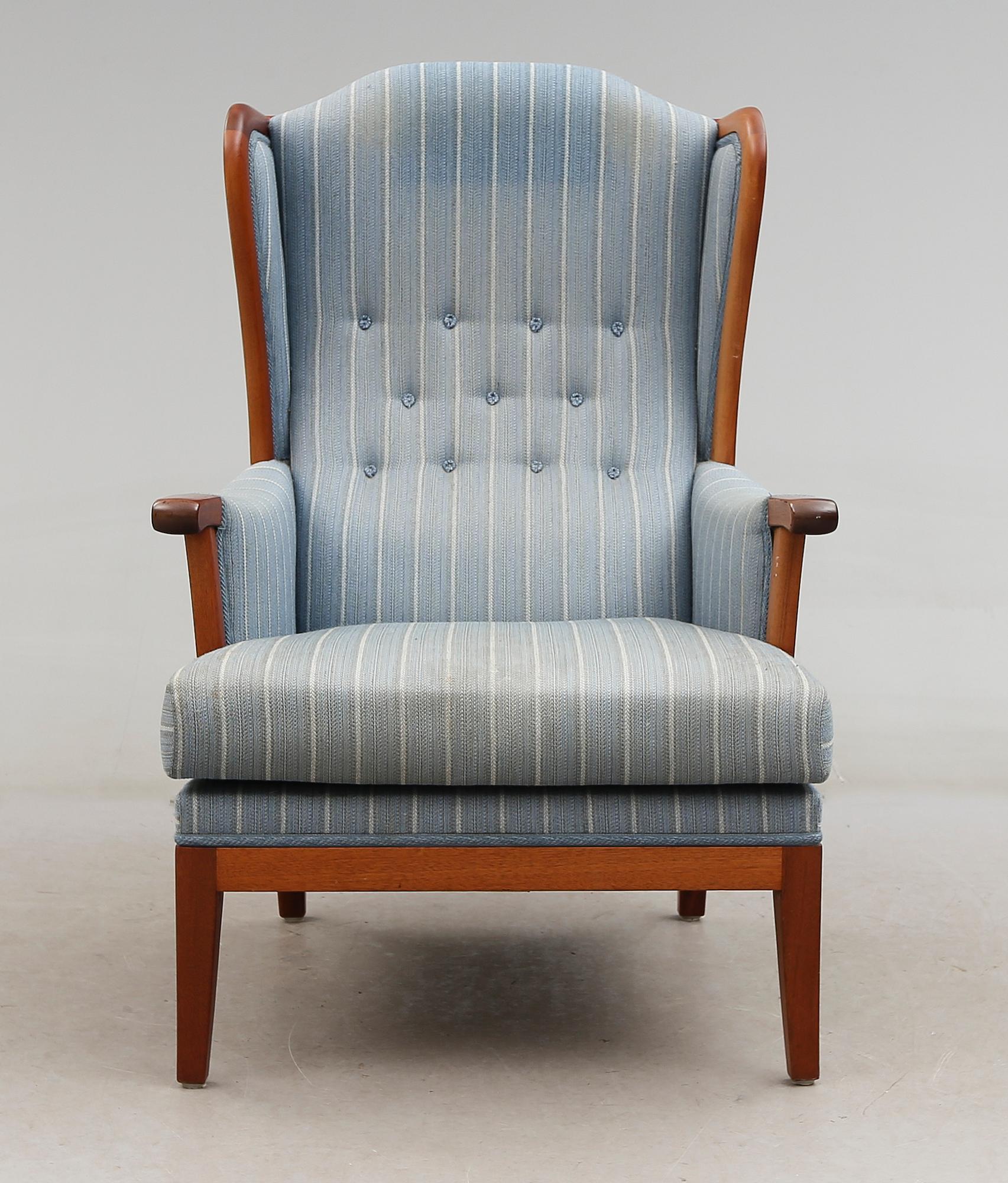 FÅTÖLJ, "Husfadern", Carl Malmsten, Jubileumsmodell nr 470, 1988.