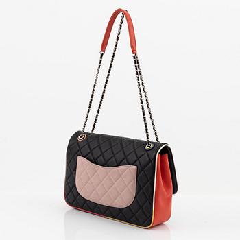 Chanel, a multicolour quilted leather 'Large Flap Bag', 2017.