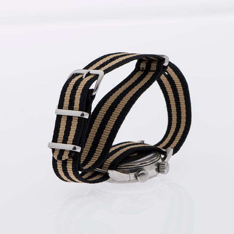 ARMBANDSUR, herr, Supremo National NAVY, stål. 1960-tal.