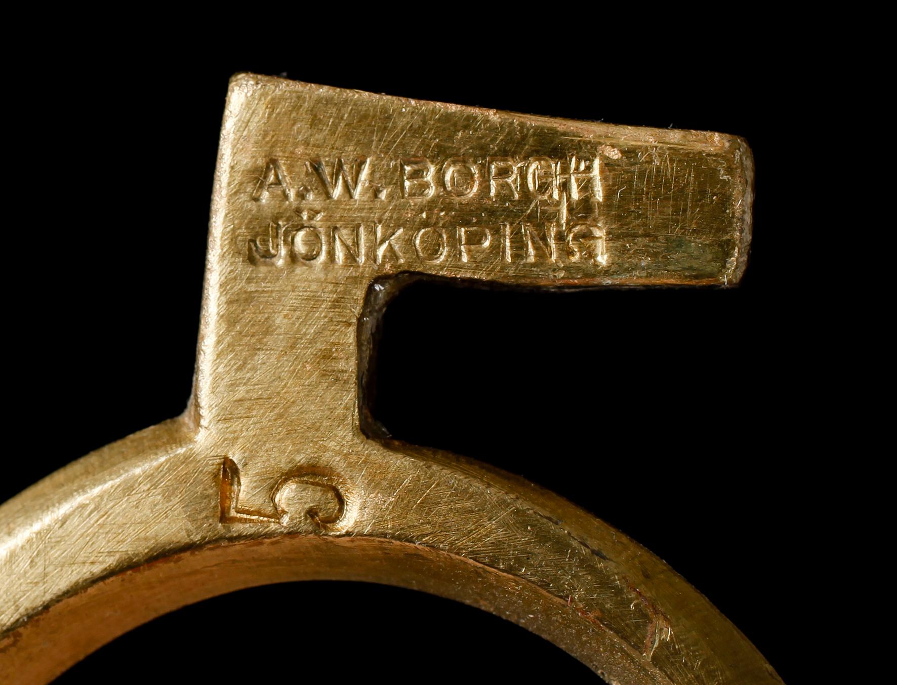 TAKKRONA, barockstil, A W Borgh, Jönköping, 1900-tal. H 50.