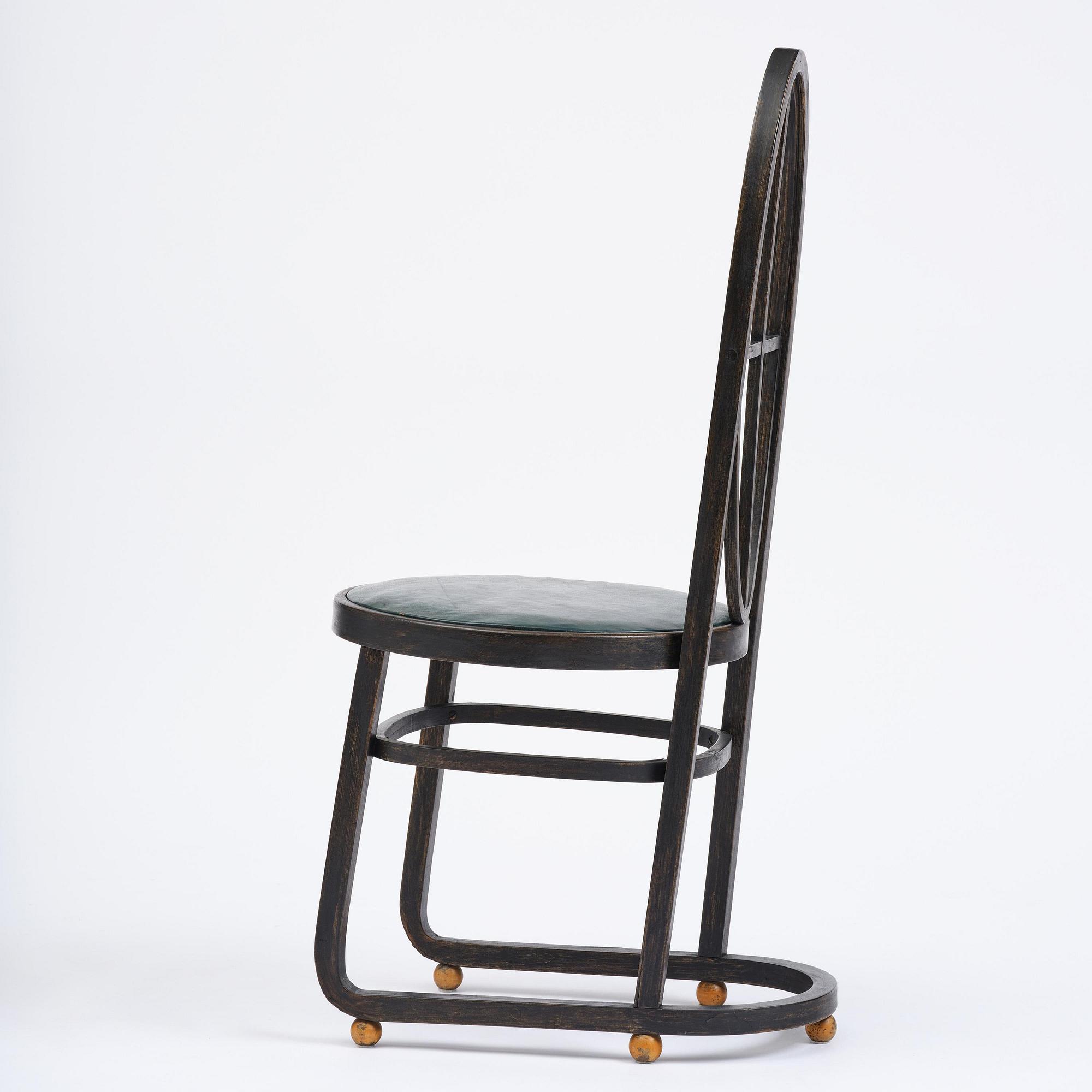 Carl Bergsten, stol, Gemla Leksaksfabrik, Diö, för Konst- och industriutställningen, Norrköping, 1906.