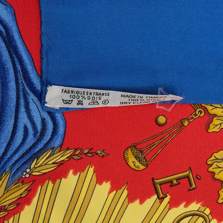Hermès, scarf, "1789 Liberté Égalité Fraternité".
