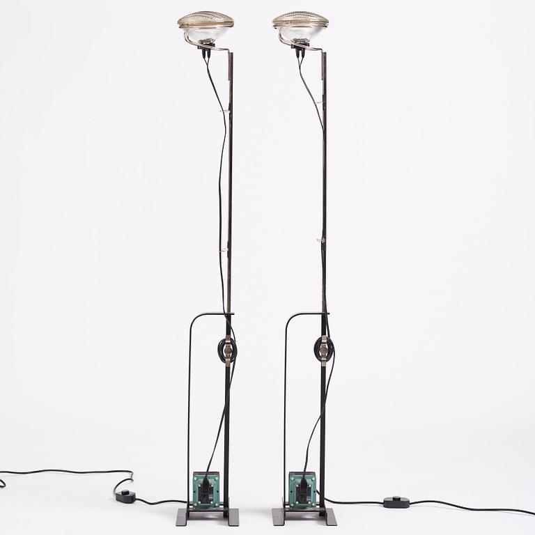 Achille Castiglioni, & Pier Castiglioni, a pair of "Toio" floor lamps, Flos, Italy, post 1963.
