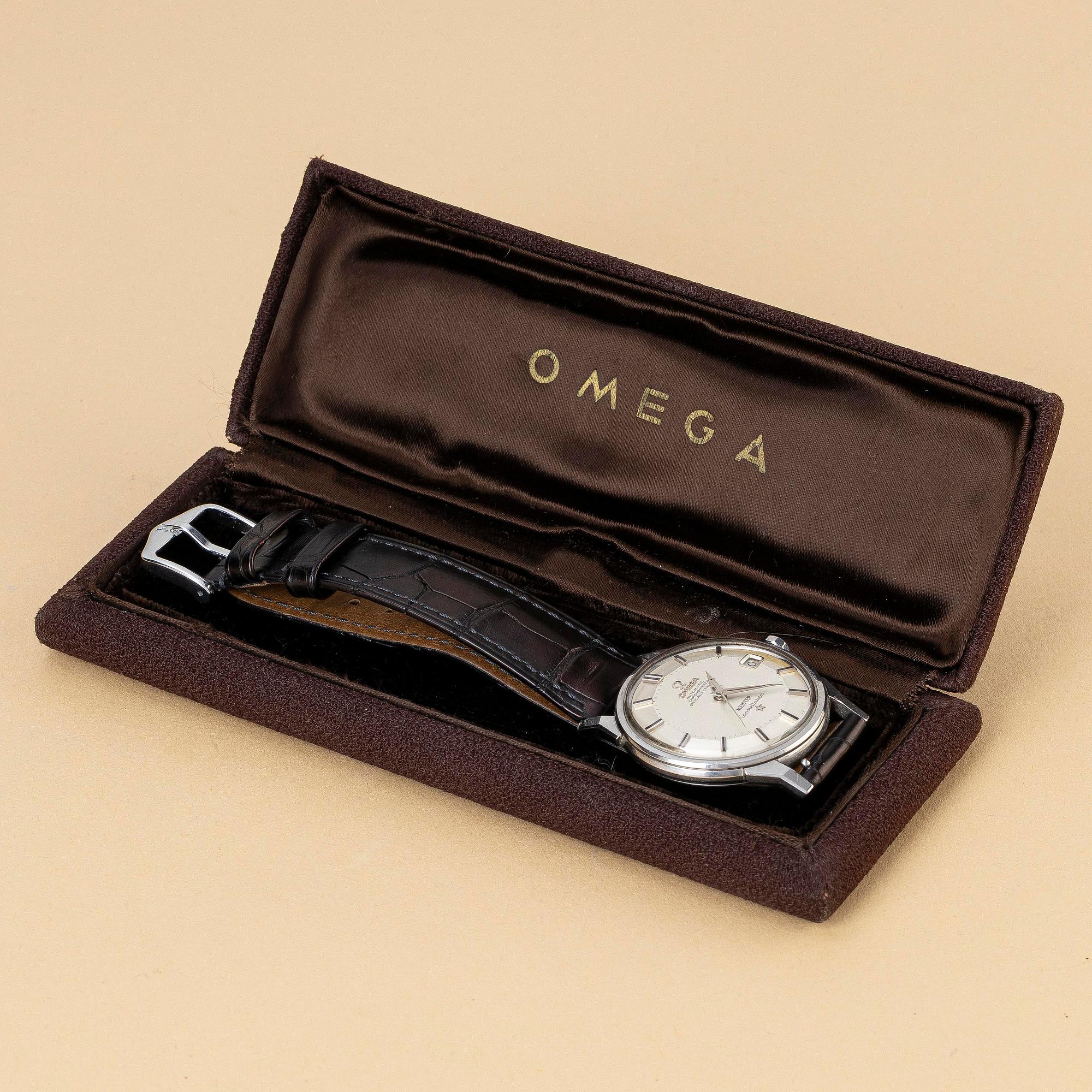 Omega, Constellation, Calendar, "Meister", "Pie-Pan", "Double signed", ca 1966.