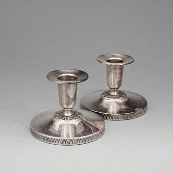 LJUSSTAKAR, ett par, silver, Ceson guldvaru AB, Göteborg, 1961.