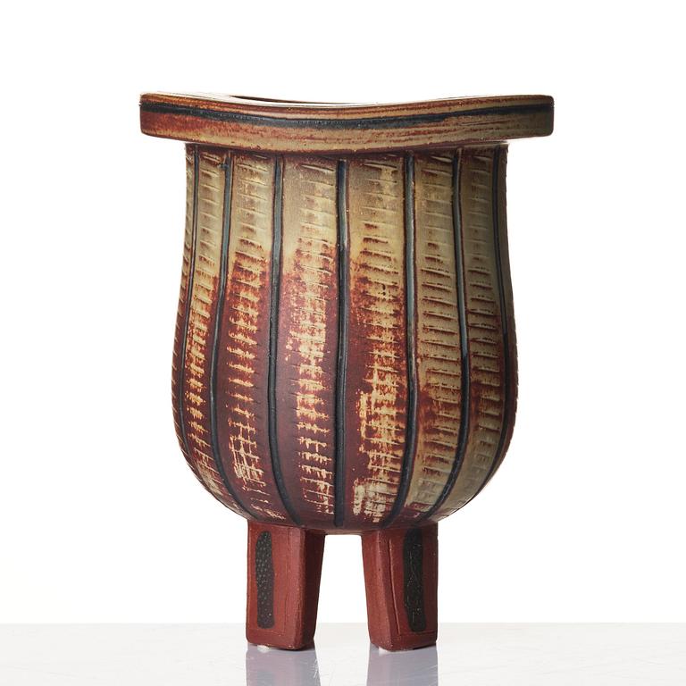 Wilhelm Kåge, a Farsta stoneware vase, Gustavsberg Studio 1940s-50s.