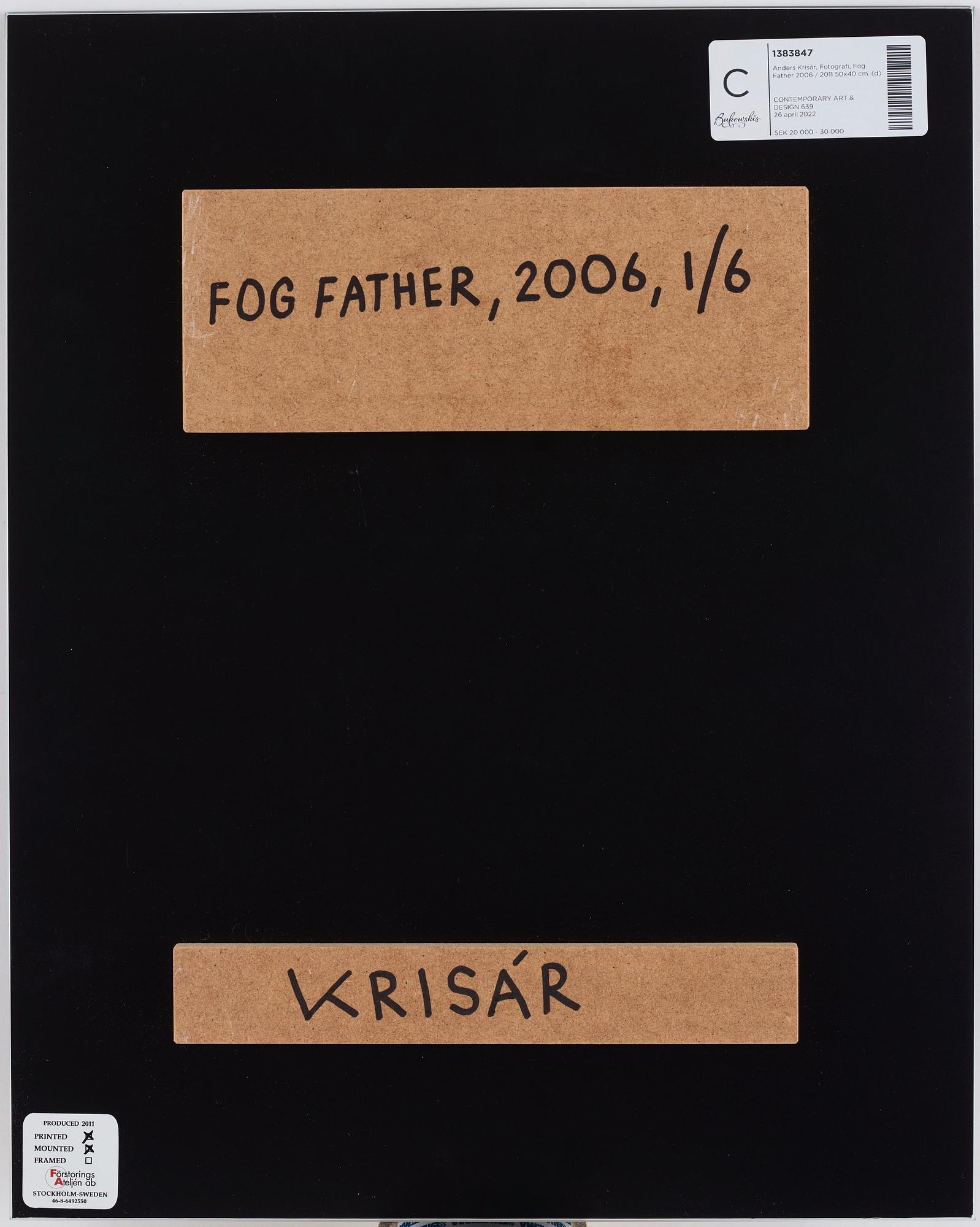 Anders Krisár, "Fog Father", 2006.