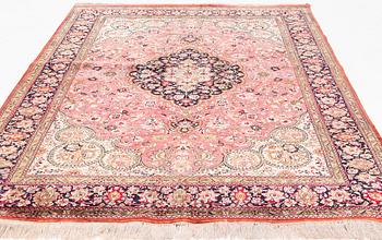 A Carpet, Silk Gohm, circa  298 x 202 cm.