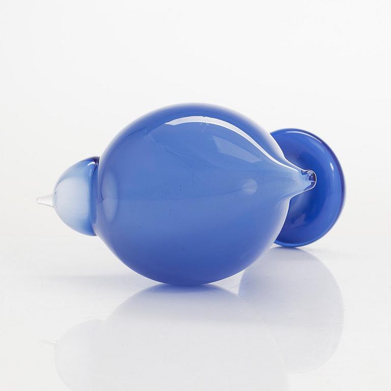 Oiva Toikka, lasilintu, "Suvisirri", signeerattu O. Toikka Nuutajärvi.