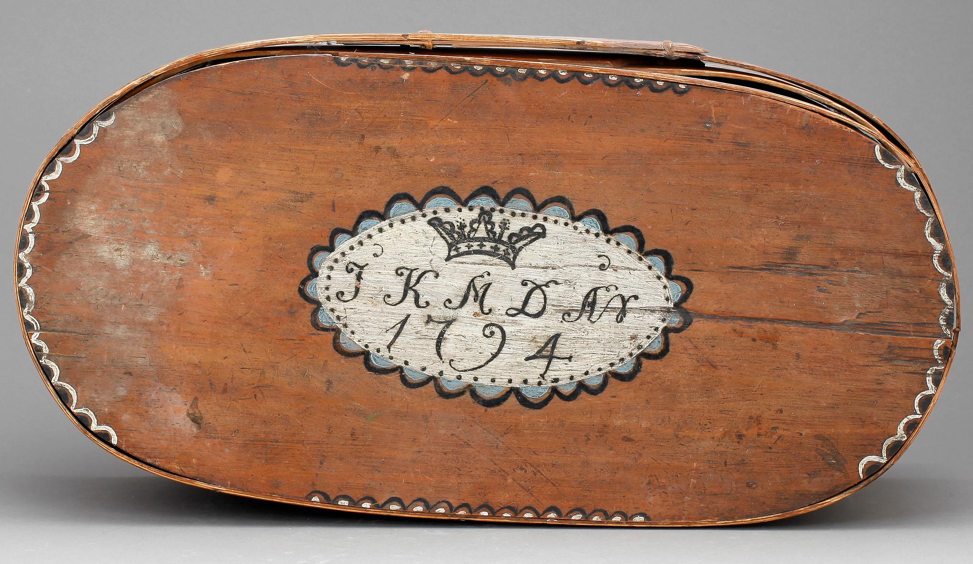 SVEPASK, allmoge, bär datering 1794.