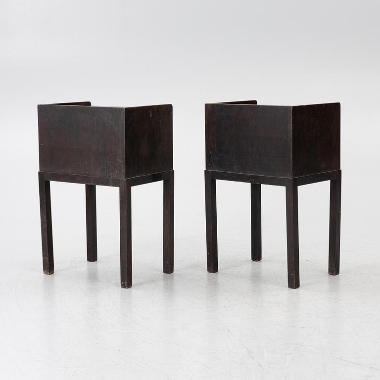 Axel Einar Hjorth, a pair of 'Typenko' bedside tables, Nordiska Kompaniet, 1933.