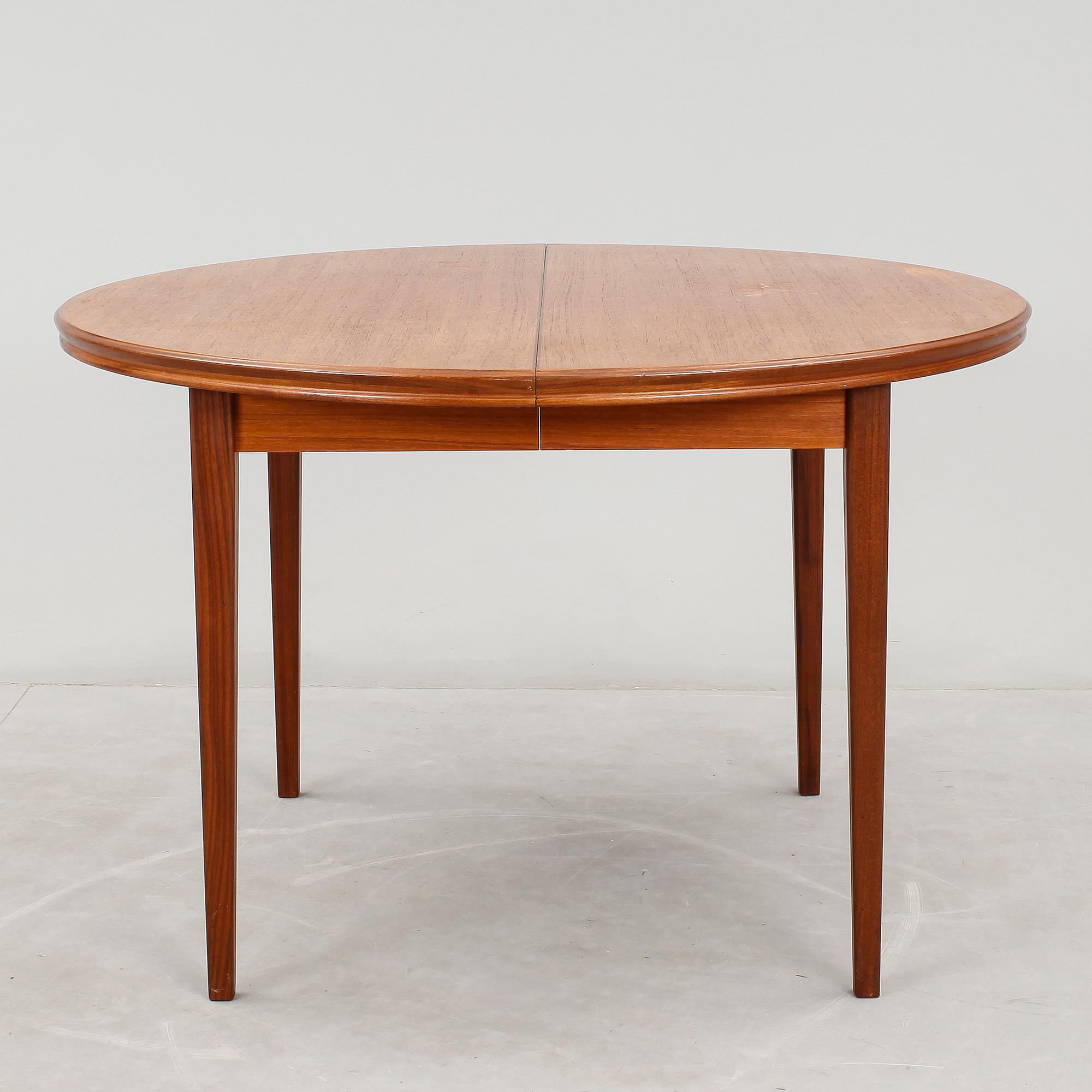 MATSALSGRUPP 9 delar, teak, 1900-talets mitt.