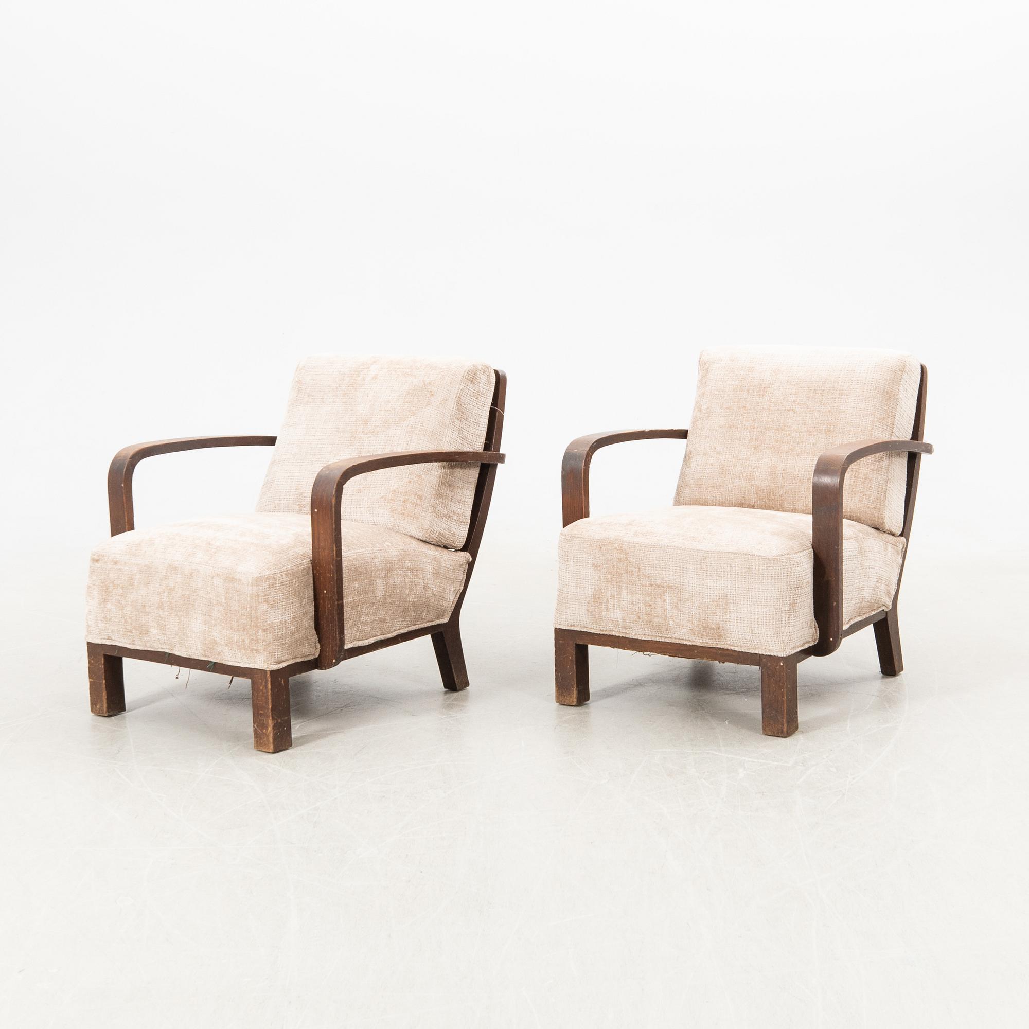 Fåtöljer ett par 1940-tal.