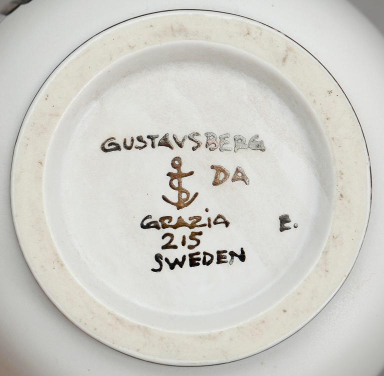 VAS, stengods, "Grazia", Stig Lindberg, Gustavsberg, omkring 1900-talets mitt.